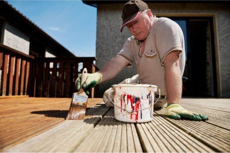 painting outdoor deck